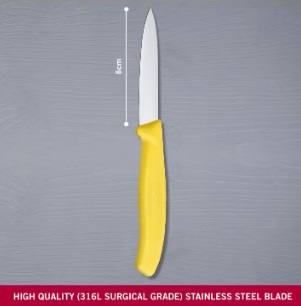 Groente-/schilmesje 1x, spits, 8cm