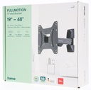 Hama Tv-muurbeugel, draaibaar, kantelbaar, 122 cm (48") tot 20 kg