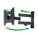 Hama Tv-muurbeugel, draaibaar, kantelbaar, uittrekbaar, 122 cm (48") tot 20 kg
