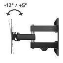 Hama Tv-muurbeugel, draaibaar, kantelbaar, uittrekbaar, 122 cm (48") tot 20 kg