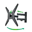 Hama Tv-muurbeugel FULLMOTION, 1 ster, 400x400, 165cm (65"), 2 armen, zwart