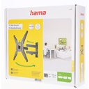 Hama Tv-muurbeugel FULLMOTION, 1 ster, 400x400, 165cm (65"), 2 armen, zwart