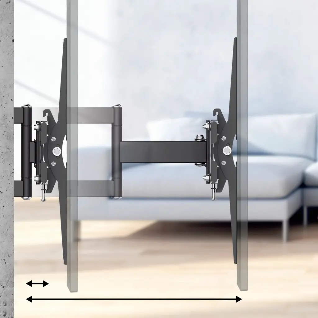 Hama Tv-muurbeugel, draaibaar, kantelbaar, uittrekbaar, 213 cm (84") tot 50 kg