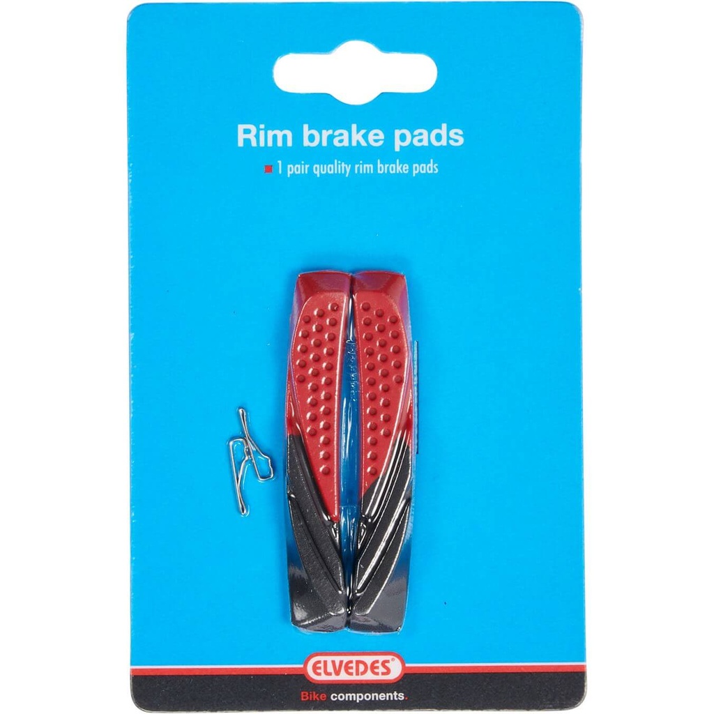 Elvedes remblokrubber V-brake 72mm dual compound