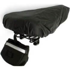 Regenhoes voor zadel in tasje