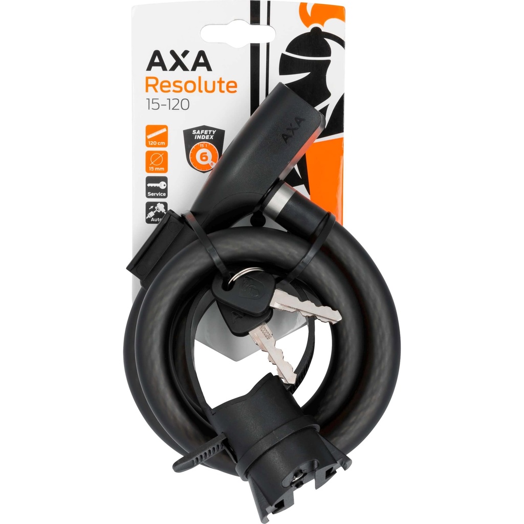 Spiraal kabelslot Axa Resolute 120 x 15