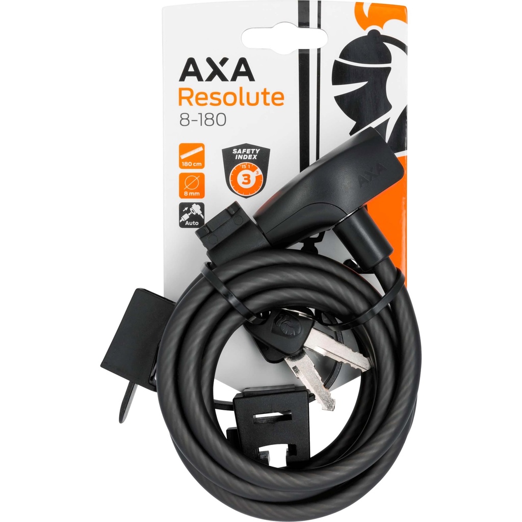 Spiraal kabelslot Axa Resolute 180 x 8