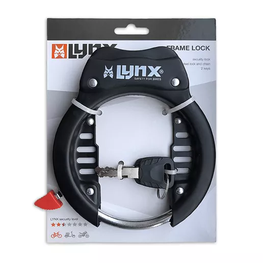 Lynx Ringslot zwart gehard staal
