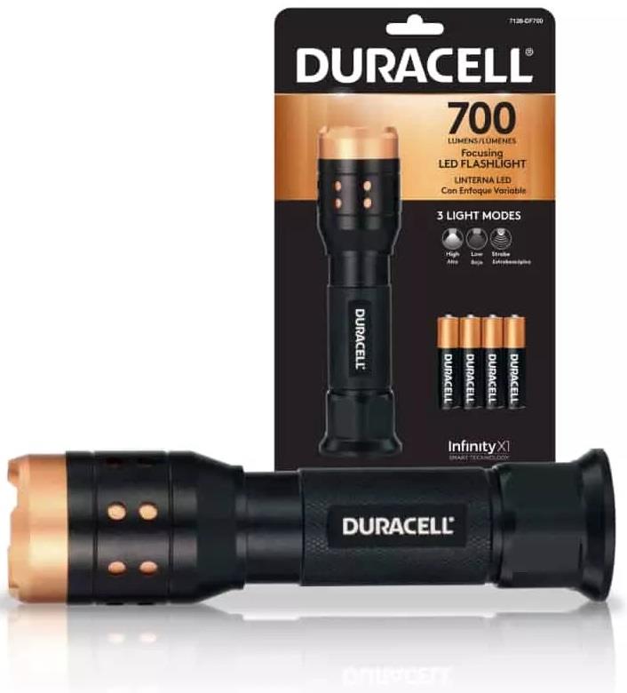 Duracell zaklamp aluminium Focusing