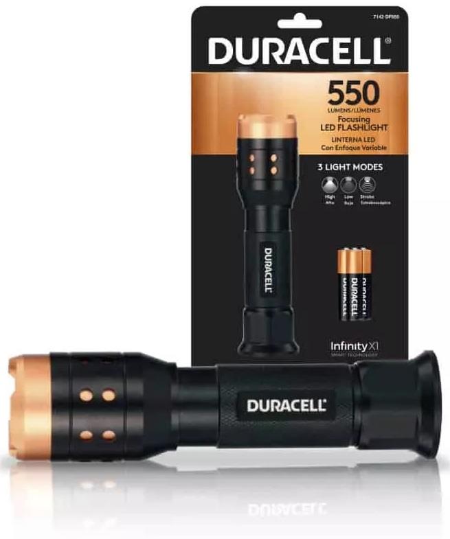 Duracell zaklamp aluminium Focusing