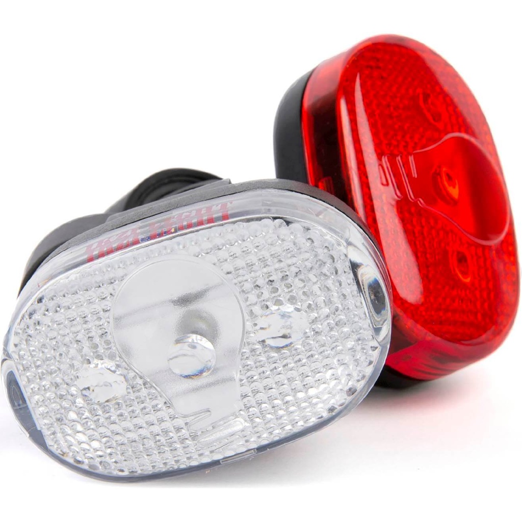 Ikzi koplamp + achterlicht LED batterij