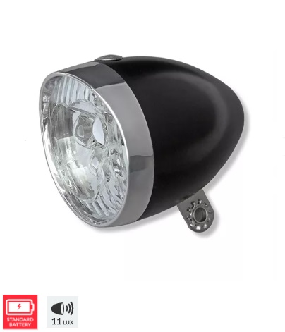 Lynx retro koplamp zwart