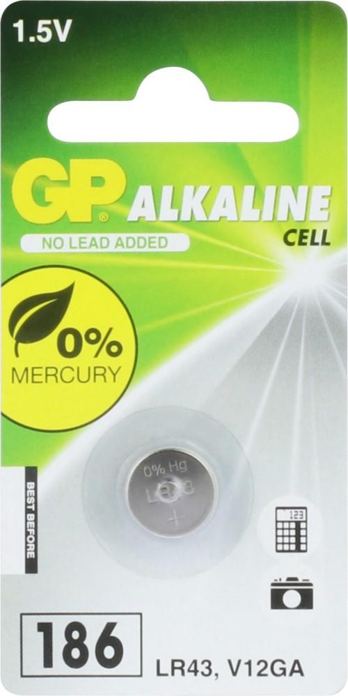 Knoopcel GP 186 / LR43 / AG12