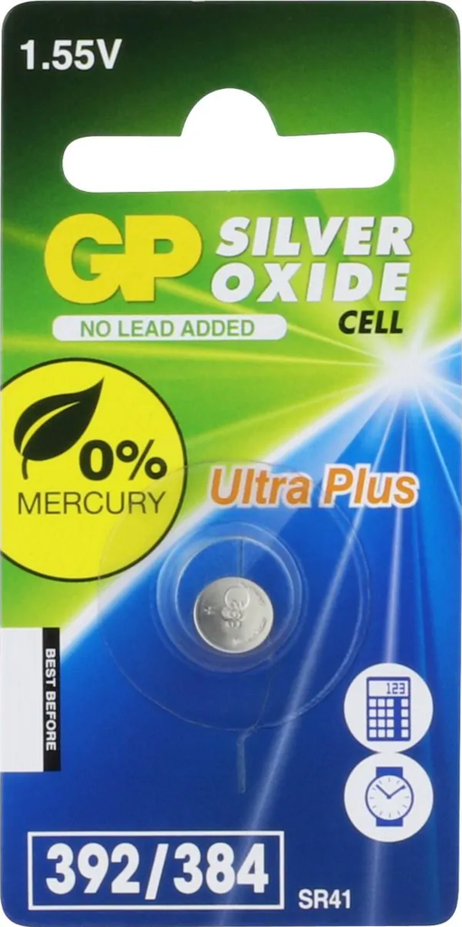 Horlogebatterij GP 392 / SR41