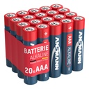Batterijen 20 stuks AAA Alkaline