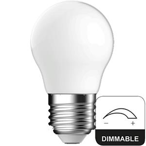 E27 kogel 4.2w (=40W) mat dimbaar