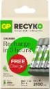 GP Batterijlader USB + 4x Recyko AA