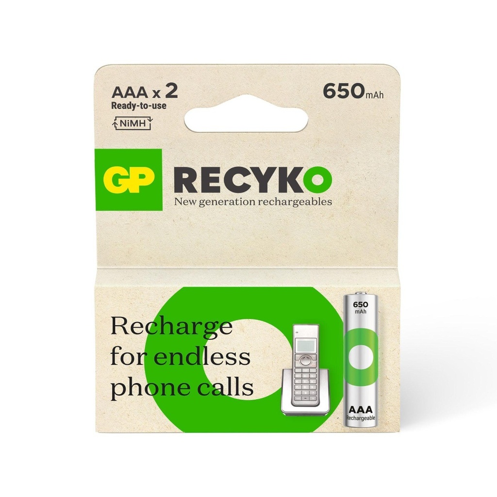 GP ReCyko+ AAA 650 mAh