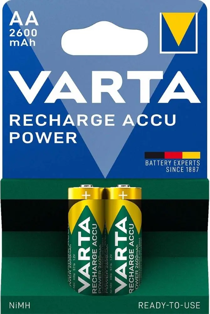 Varta AA 2600Mah (2) oplaadbaar