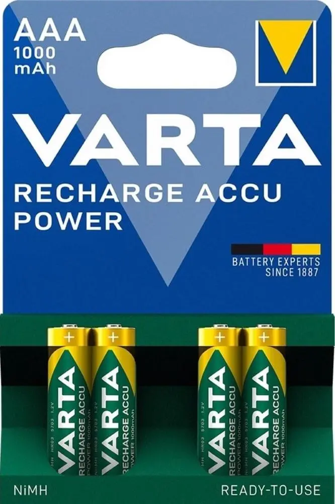 Varta AAA 1000Mah (4) Oplaadbaar
