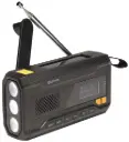 Radio DAB+/FM op zonne energie + zaklamp + powerbank