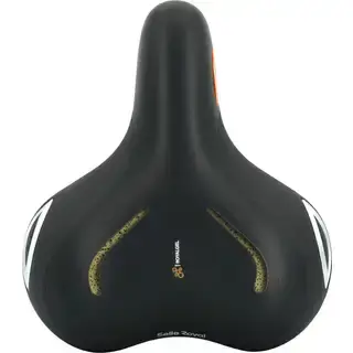 Selle Royal zadel Lookin Relaxed 90gr Stracciatella zwart