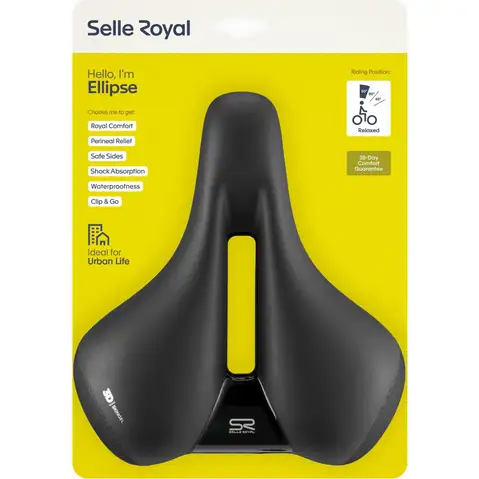 Selle Royal zadel Ellipse Relaxed zwart