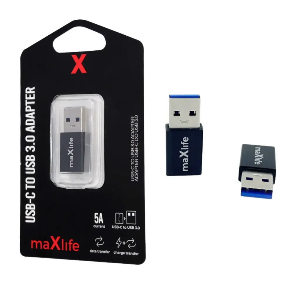 USB-C - USB adapter zwart