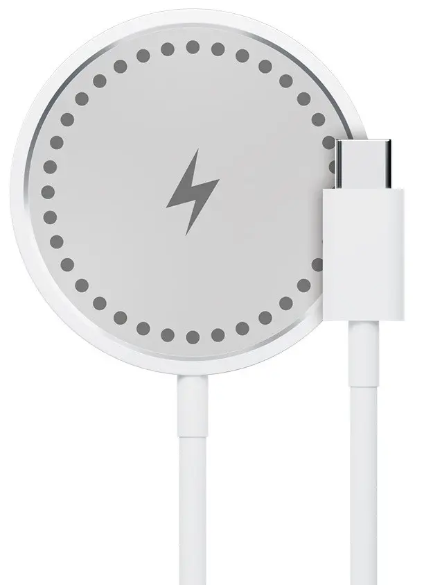 Draadloze Magsafe lader mini zilver/wit 15W
