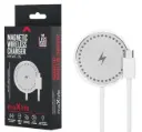 Draadloze Magsafe lader mini zilver/wit 15W