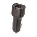 USB autolader dubbel 12V 2,4A zwart