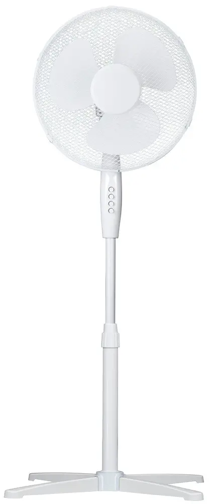 Statiefventilator 40cm draaiend 45W wit