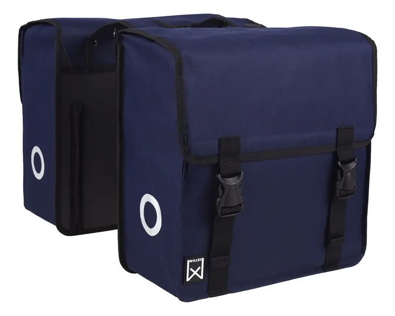 Basic Dubbele Shopper 46L Blauw