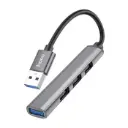 Hoco HB26 USB Hub 4 Poorten – USB 3.0 en 3× USB 2.0 Aluminium