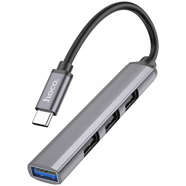 Hoco HB26 USB-C Hub 4 Poorten – USB 3.0 en 3× USB 2.0