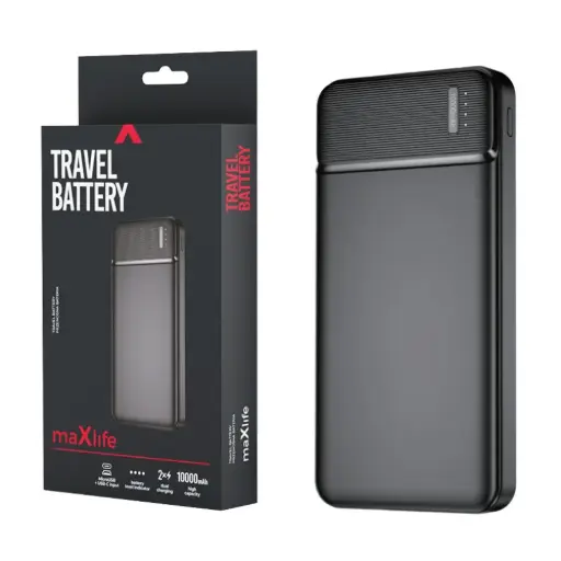 [116608] Powerbank 10.000mA zwart USB + USB-C