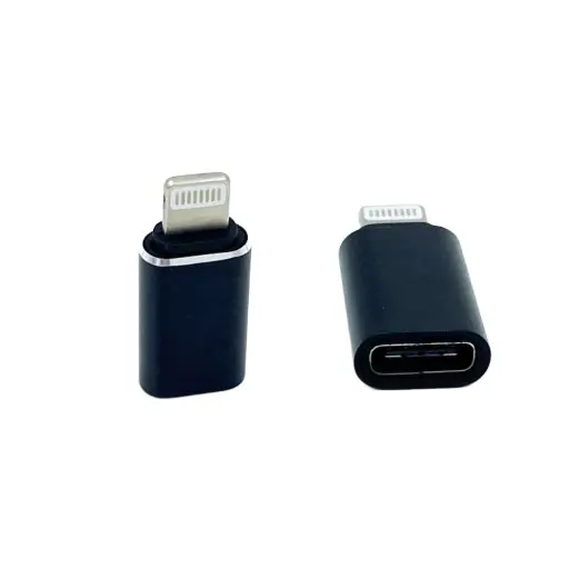 [116615] USB -C - Lightning adapter zwart