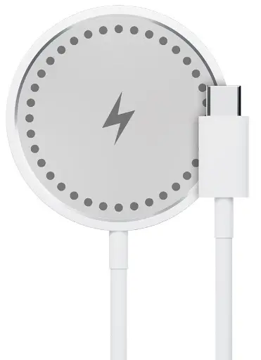 [116635] Draadloze Magsafe lader mini zilver/wit 15W