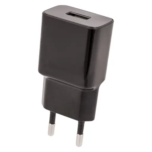 [116640] USB lader 2,1A zwart