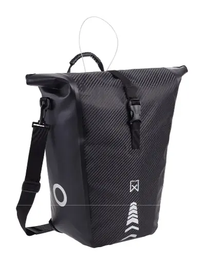 [116674] Willex Enkele fietstas Carbonite 25L Zwart 