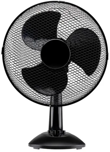 [116681] Tafelventilator 30cm draaiend 35W zwart