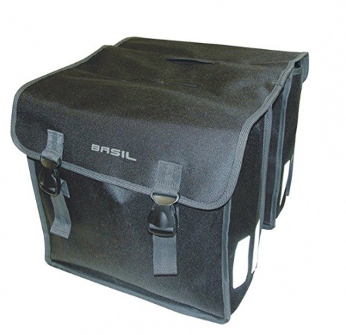 [10019119] Basil fietstas dubbel Mara XL zwart 35L