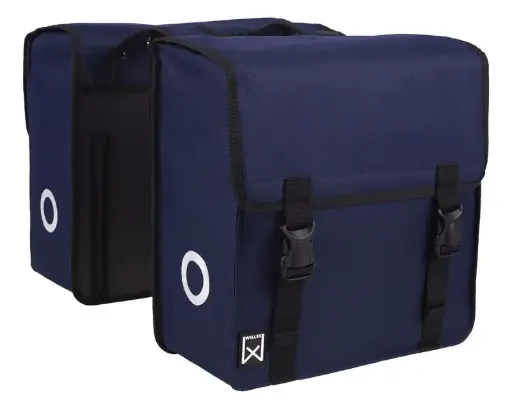 [116698] Basic Dubbele Shopper 46L Blauw