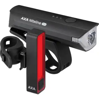 [116776] AXA Niteline 550 USB-C Fietsverlichting Set – Krachtige LED Koplamp en Achterlicht