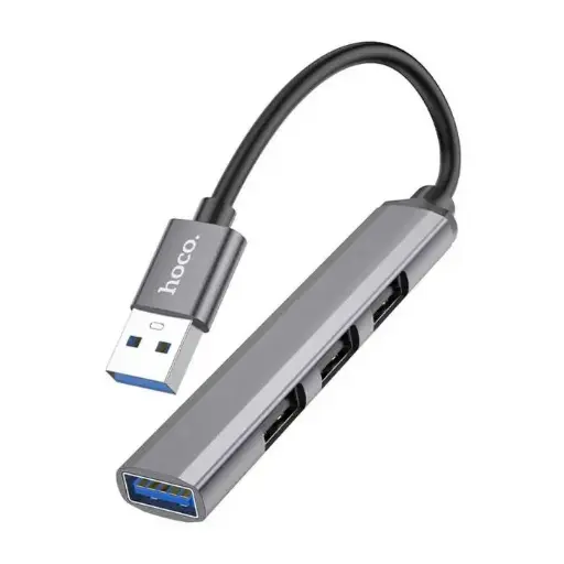 [116782] Hoco HB26 USB Hub 4 Poorten – USB 3.0 en 3× USB 2.0 Aluminium