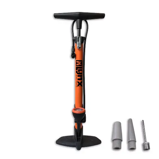 [10016205] Fietspomp met manometer + nippels