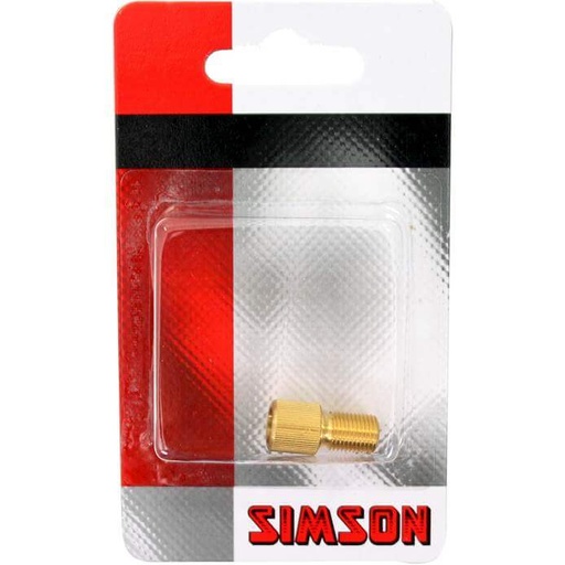 [102649] Simson verloopnippel fiets/auto
