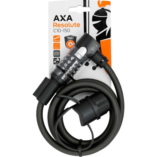 [109020] Spiraal kabel cijferslot Axa Resolute 150 x 10