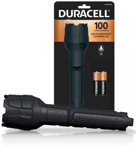 [1001353] Duracell zaklamp Heavy Duty Rubber 100 lumen