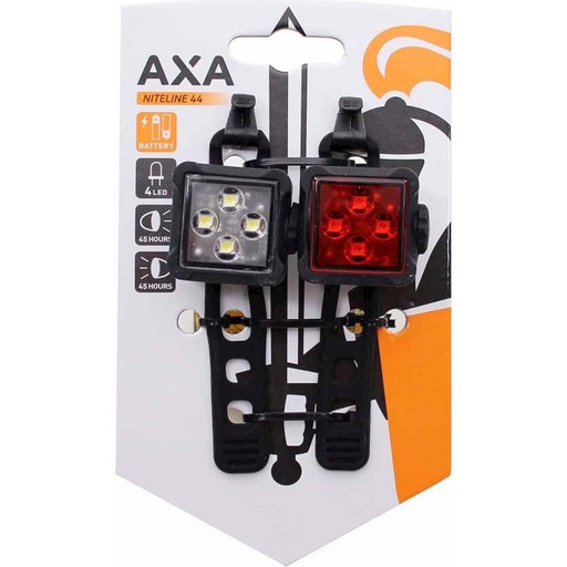 [104019] AXA Niteline 44 Verlichtingsset – Voor en Achter